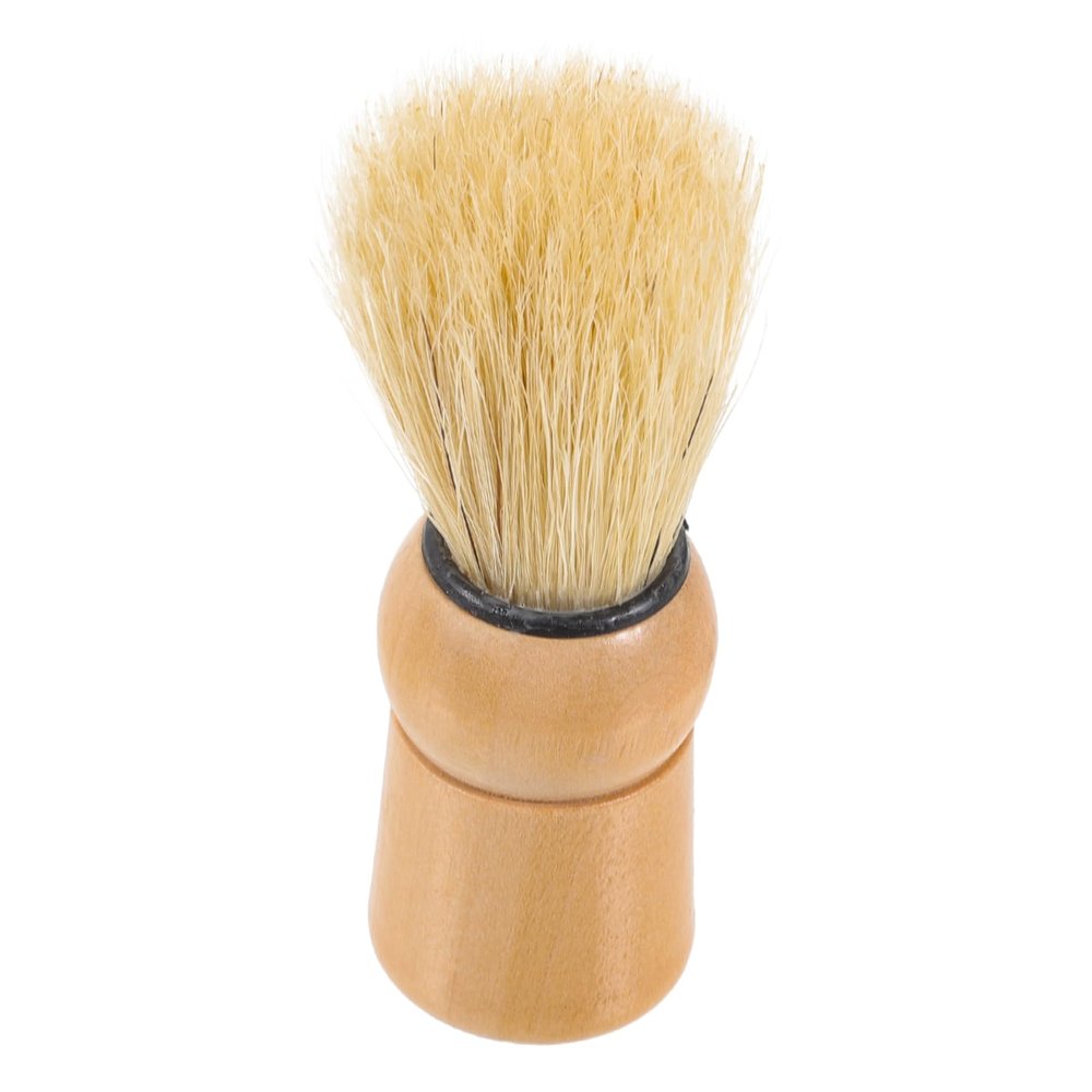 BIUDECO Men's Beard Brush Wooden Handle 1 Piece Natural Boar Bristles Grooming Tool for Beard Care for Travel and Daily Use