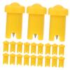 CTIRCHIU 100Pcs Eyelash Glue Bottle Nozzle Needles Blocking Needles for Eyelash Extensions Durable Glue Bottle Supplies with Fine Tip Essential Tool for Lash Application view 1