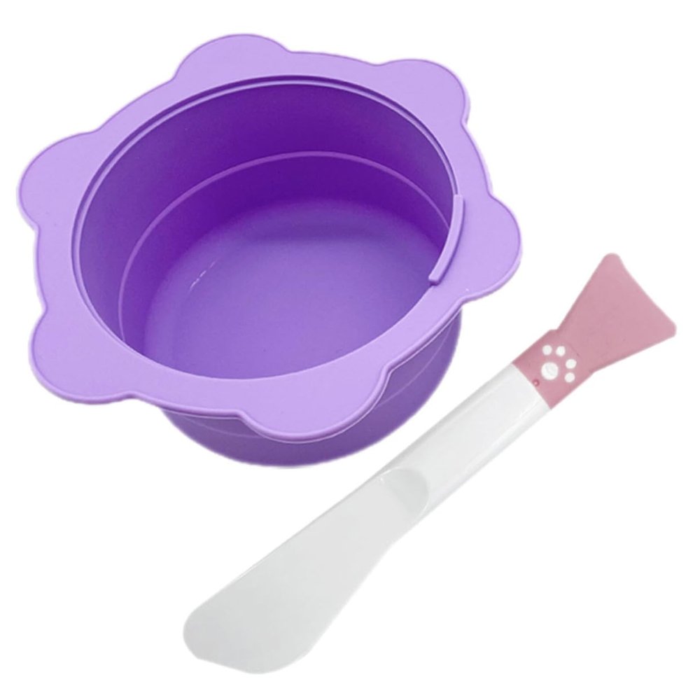 SHERCHPRY Silicone Wax Melting Bowl Set 2pcs Foldable Mask Mixing Bowl for DIY Beauty Facial Masks and Wax Heater Accessories Heat-Resistant Easy to Clean for Home Use