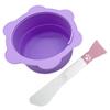 SHERCHPRY Silicone Wax Melting Bowl Set 2pcs Foldable Mask Mixing Bowl for DIY Beauty Facial Masks and Wax Heater Accessories Heat-Resistant Easy to Clean for Home Use view 1