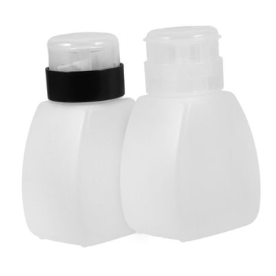 2pcs Push Down Pump Bottles 250ml Plastic Dispensers
