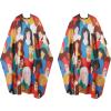 YELEGI Professional Hair Cutting Cape(2Pcs), Salon Barber Cape with Adjustable Snap Closure, Waterproof Hair Dye Color Cape Hair dressing stylist apron (Men & Women) view 1