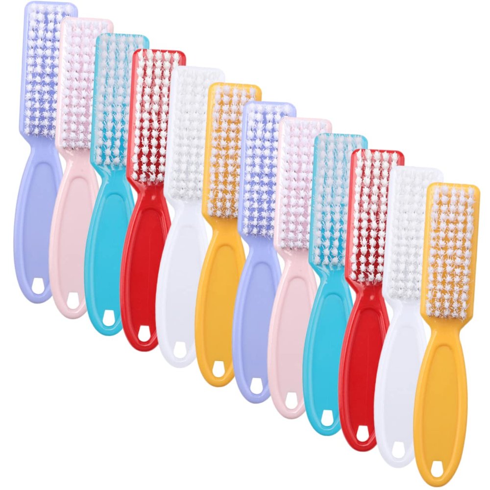 DEARMAMY 24Pcs Fingernail Cleaning Brush Ergonomic Nail Brush for Manicure Pedicure for Cleaning Fingernails Joints Elbows Heels and More