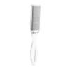 BATHVEVE Stainless Steel Dual Sided Foot File Ergonomic Pedicure Tool for Removal Portable Scrubber for Cracked Heels and Hard Skin for Home and Salon Use view 1