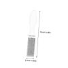 BATHVEVE Stainless Steel Dual Sided Foot File Ergonomic Pedicure Tool for Removal Portable Scrubber for Cracked Heels and Hard Skin for Home and Salon Use view 2