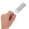 BATHVEVE Stainless Steel Dual Sided Foot File Ergonomic Pedicure Tool for Removal Portable Scrubber for Cracked Heels and Hard Skin for Home and Salon Use view 4