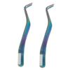 DECOMELODY 2Pcs Eyelash Tweezers with Comb Convenient Eyelash Applicator Tool for Easy False Lash Application and Female Accessory view 1