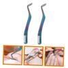 DECOMELODY 2Pcs Eyelash Tweezers with Comb Convenient Eyelash Applicator Tool for Easy False Lash Application and Female Accessory view 4