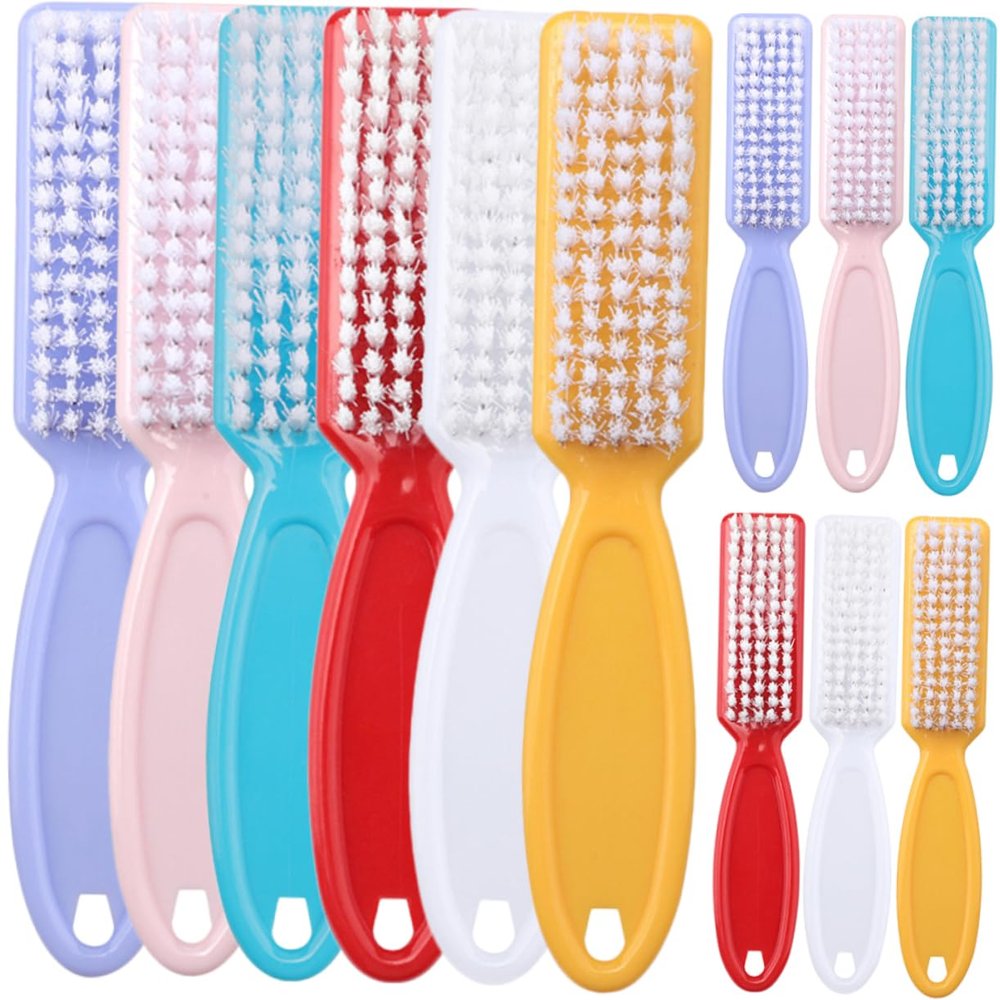 Beaupretty 24Pcs Nail Cleaning Brushes with Handle Grip for Fingernail and Toenail Care Durable Gently Removes From Nails for All Ages