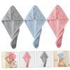 SAFIGLE 3Pcs Coral Fleece Hair Wrap Towels for Curly Hair Fast Drying and Water Absorbent Thick Towel Turbans for Women view 3