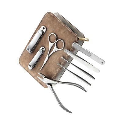 Beaupretty 8-Piece Professional Stainless Steel Nail Clipper Set File Manicure Tools for Fingernails and Toenails Suitable for Home and Salon Use