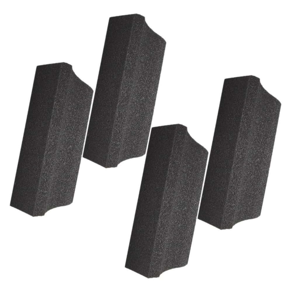 BIUDECO 4Pcs Beard Hair Cleaner Sponge Tool Efficient Beard Catcher for Men Precision Shaping Hair Removal Compact Portable Grooming Brush for Sinks Countertops