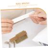 GALPADA Double Sided Nail Cleaning Brush Ergonomic Fingernail Toenail Scrubber for Women Efficient Nail Care Tool for Clean Fingernails and Toenails Removes Grime view 4
