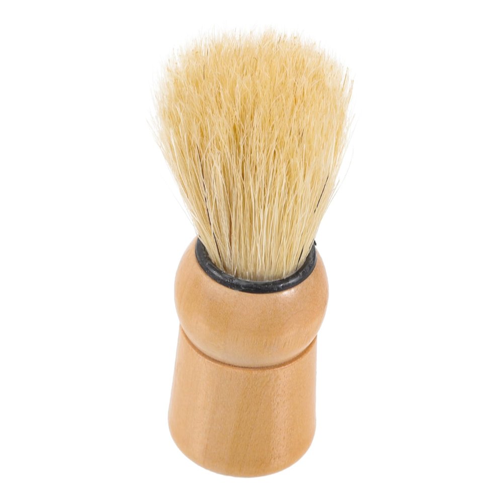 IWOWHERO Reusable Beard Brush for Men Soft Bristle Shaving Brush with Comfortable Grip for Easy Beard Grooming and Cleaning Men and Shaving Tool