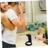 Beaupretty 2Pcs Portable Beard Grooming Brush Holder Durable Plastic Shaving Tool Organizer for Beauty Supplies Travel Friendly Stand for Razors and Brushes view 4