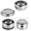 Gsycle Men Wet Shaving Bowl, Silver Anti Slip Lather Bowl Face Cleaning Care Shave Tool with Lid for Facial Cleansing and Care view 4