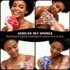 Afro Scrub African Net Sponge - Authentic African Wash Cloths Exfoliating Body Sponges for Showering Back Scrubber Exfoliator Shower Loofah for Body Bath Accessories Champagne by ARCH&M view 3