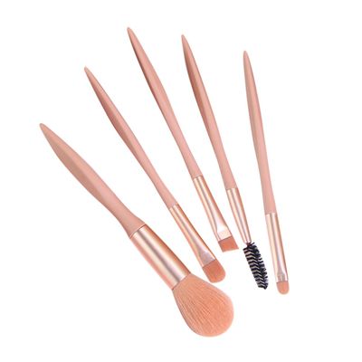 Beaupretty 5Pcs Makeup Brush Set Portable Beauty Brushes for Loose Powder Eye Shadow for Teen Sturdy Faux for Beginners Professionals Great for Daily Use