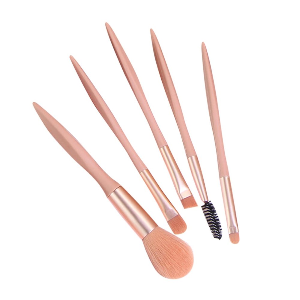 Beaupretty 5Pcs Makeup Brush Set Portable Beauty Brushes for Loose Powder Eye Shadow for Teen Sturdy Faux for Beginners Professionals Great for Daily Use