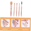 Beaupretty 5Pcs Makeup Brush Set Portable Beauty Brushes for Loose Powder Eye Shadow for Teen Sturdy Faux for Beginners Professionals Great for Daily Use view 2