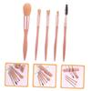 Beaupretty 5Pcs Makeup Brush Set Portable Beauty Brushes for Loose Powder Eye Shadow for Teen Sturdy Faux for Beginners Professionals Great for Daily Use view 3