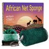 African Net Sponge Authentic Exfoliating - Authentic African Bath Sponges with Knots Exfoliating Body Scrubber for Women Back Scrub Exfoliator for Shower Bathroom Accessories Forest Green by ARCH&M view 1