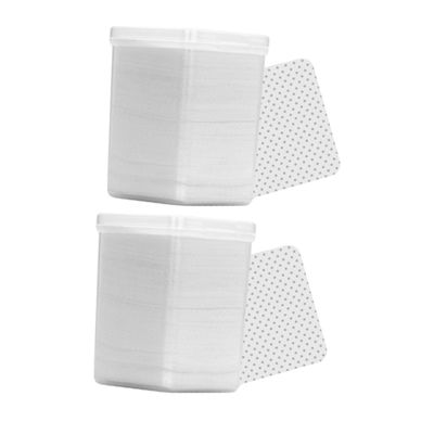 White Nail Wipes 400pcs 2 Boxes Non Woven Chemical Fiber Pads