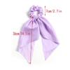 12 PCS Knotted Bow Hair Scrunchies Elastic Hair Ties Bands Satin Hair Ribbon Scrunchy Ponytail Holder Hair Accessories for Women Ladies Girls, Dark Pink(Beige) view 2