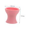Didiseaon 2PCS Portable Silicone Makeup Brush Cleaner Cup Set Soft Cleaning Pad for Travel Effective Cosmetic Brush Washing Tool view 2
