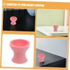 Didiseaon 2PCS Portable Silicone Makeup Brush Cleaner Cup Set Soft Cleaning Pad for Travel Effective Cosmetic Brush Washing Tool view 3