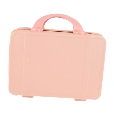 FOMIYES Small Portable Makeup Suitcase Durable Vanity Case for Travel Spacious Organizer for Cosmetics Jewelry and More Lightweight Handheld Design