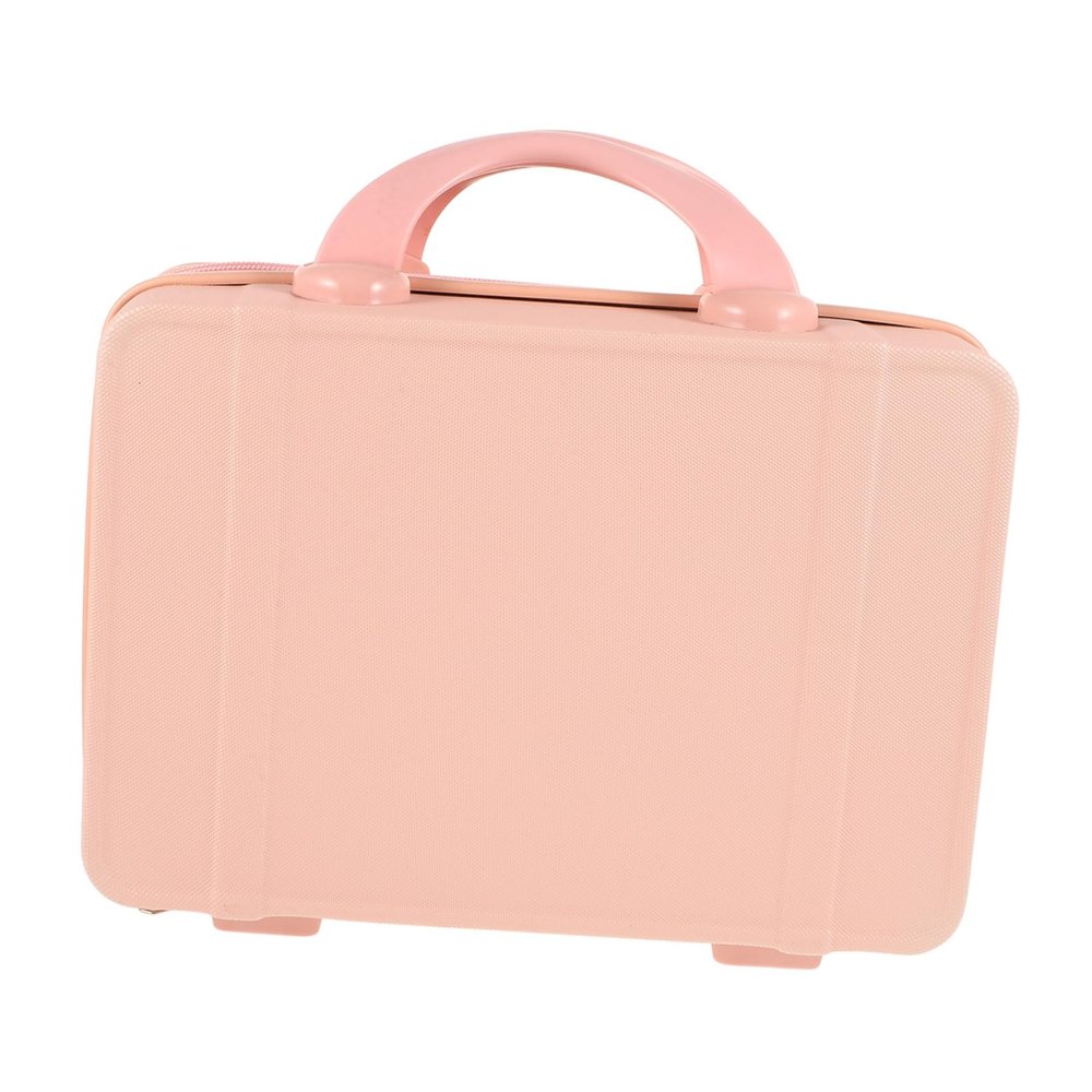 FOMIYES Small Portable Makeup Suitcase Durable Vanity Case for Travel Spacious Organizer for Cosmetics Jewelry and More Lightweight Handheld Design