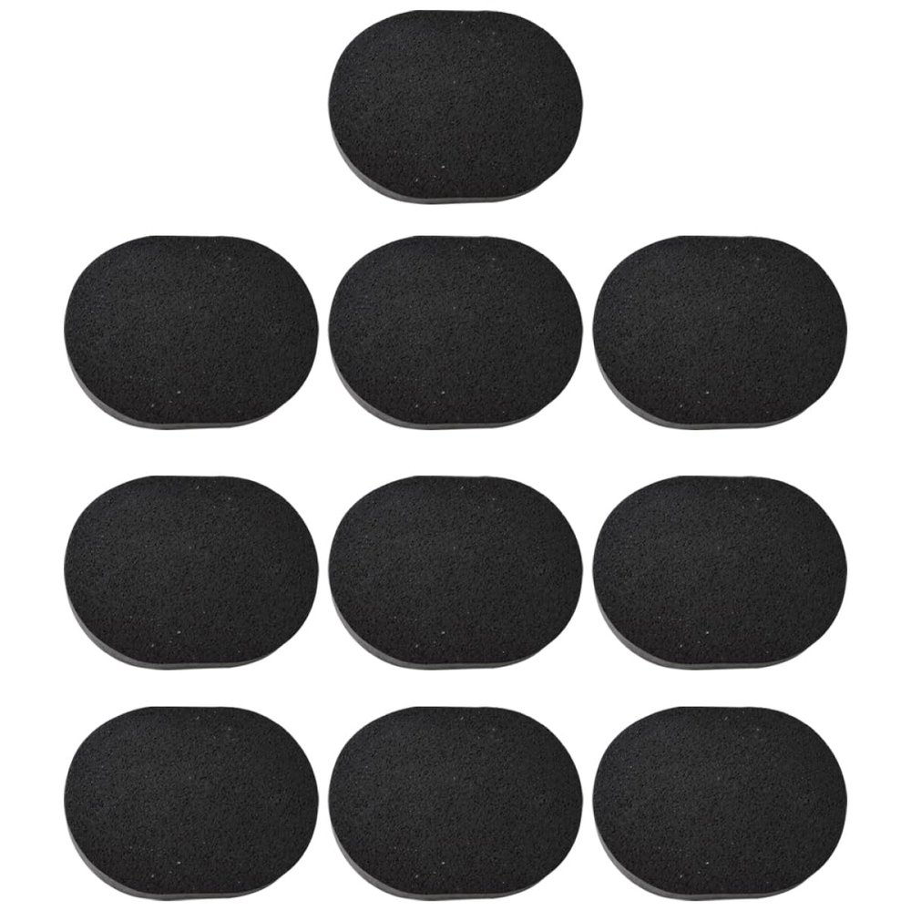 Healeved 10Pcs Charcoal Facial Washing Pads Soft Cleansing Sponges for Makeup Removal and Skin Care Gentle Exfoliating Face for Daily Use and Giving
