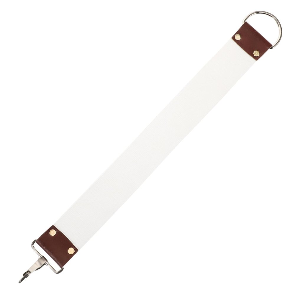 PartyKindom Dual Layer Canvas Razor Strop for Straight Razors Professional Barber Sharpening Belt Lightweight Portable for Go Grooming Enhances Blade Longevity Easy