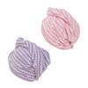 Beaupretty 2Pcs Quick Dry Hair Drying Towel Non Slip Absorbent Caps for Fast Hair Drying for Adults for Spa Gym and Travel Pink Purple view 1