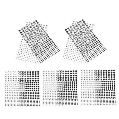 Beaupretty 10Pcs Self Adhesive Body Gems for Makeup Sparkling Rhinestone Stickers for Face Eye and Hair Unique Glittering Enhancements for Festivals and Parties Easy Application