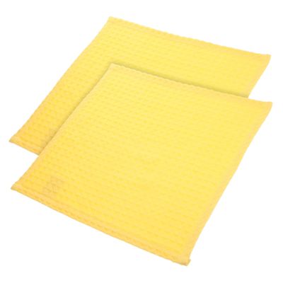 CALLARON 2Pcs Cotton Honeycomb Face Towels Absorbent Washcloths for Household Use Soft and Gentle Delicate Skin for Daily Cleaning and Quick Drying