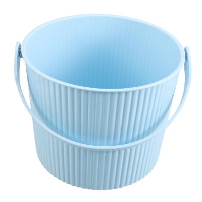 Abaodam Plastic Camping Bucket with Handle Versatile Foot Bath Hand Wash Basin and Trash Can Lightweight Outdoor Water Container for Fishing and Gardening