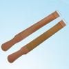 PartyKindom 2Pcs Razor Strop for Straight Razor Sharpening Durable Cowhide Polishing Cloth with Hanging Eyelet for Blades Scissors and Woodworking Tools view 2