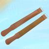 PartyKindom 2Pcs Razor Strop for Straight Razor Sharpening Durable Cowhide Polishing Cloth with Hanging Eyelet for Blades Scissors and Woodworking Tools view 4