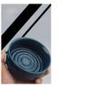 BRRNOO Shaving Soap Bowl Ceramic Shaving Cup High Capacity with Handle Convex Spiral Groove for Men Foaming Shaving Soap (Blue) view 1