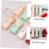 PACKOVE Retractable Makeup Brush for Loose Powder Blush Foundation Brush with Lid Portable Lightweight Design for Women for Travel and Outdoor Use view 4