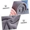 SAFIGLE 2Pcs Thick Hair Drying Towel Wraps with Button Design Fleece Hair Turbans for Quick Drying Wet Hair Lightweight Portable Bathing Hats for Home Travel view 4