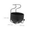 Healvian 1Set Stainless Steel Shaving Soap Bowl with Holder Durable Metal Grooming Kit for Mens Shaving and Care Easy to Clean Comfortable Shaving Experience for Beard view 2