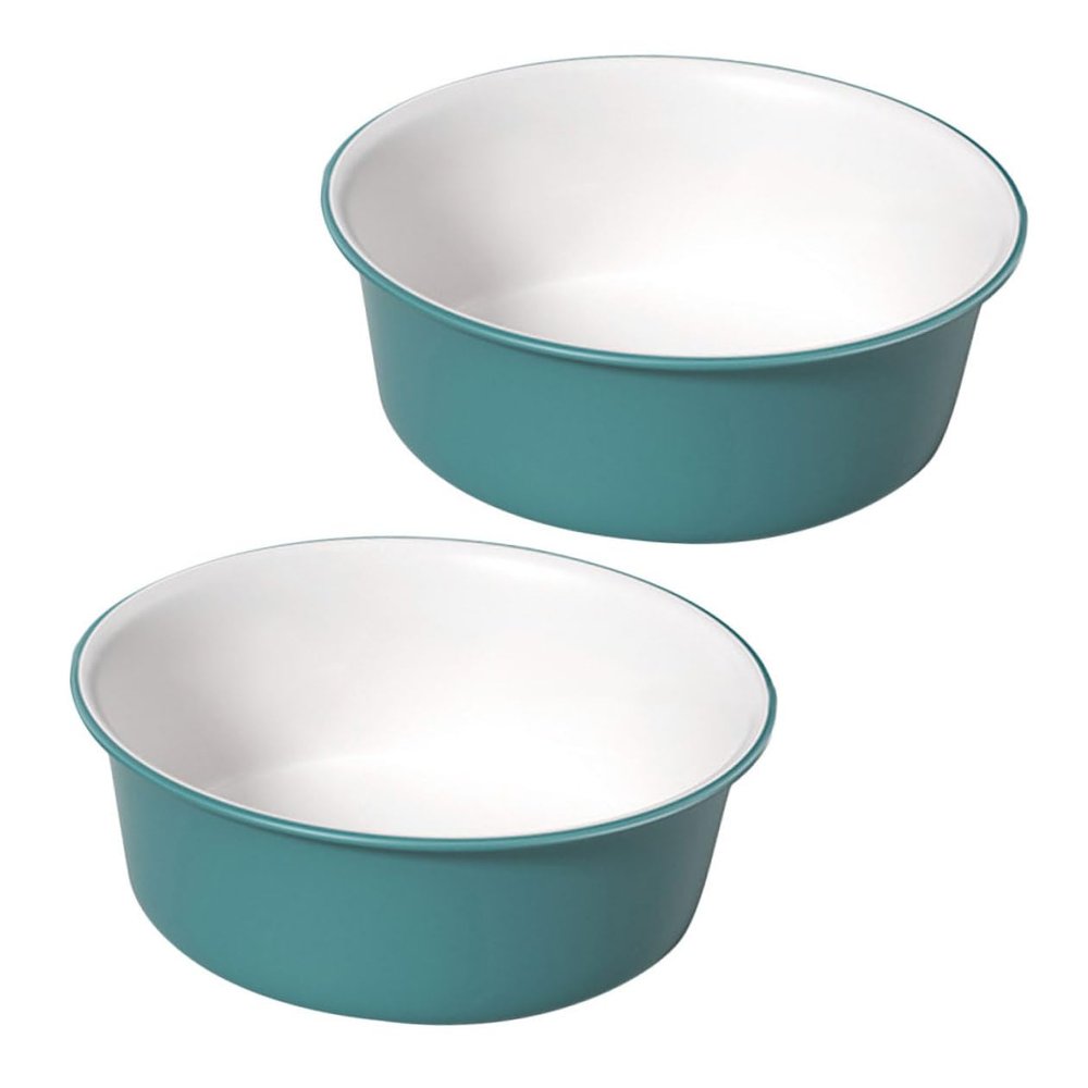 LALAFINA 2Pcs Multifunctional Wash Basin Versatile Plastic Foot Soaking Face Washing Bowls for Home Kitchen Outdoor Use Durable Space Saving Design