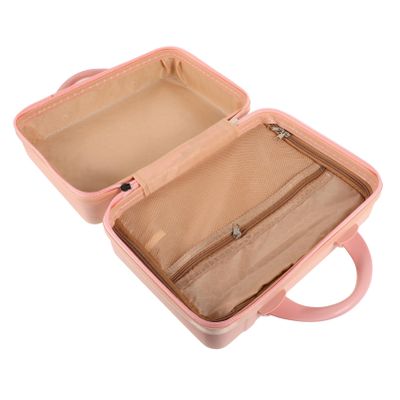DEARMAMY Lightweight Makeup Case Portable Hard Travel Cosmetic Organizer for Women Stylish Luggage for Travel Essentials Durable Design for Easy Carrying