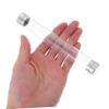 Amosfun 8Pcs Clear Portable Makeup Organizer Dual Opening Round Eyelash Tool Storage Tube for Tweezers and Cosmetic Accessories Space Saving Design for Home Travel view 4