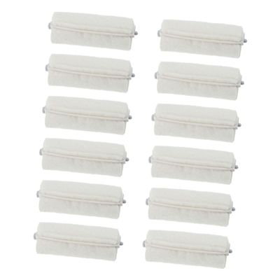CALLARON Cotton Hair Rollers for Long Hair 10-Piece Heat-Resistant Perm Rods for Salon Use and Home Styling Soft and Flexible Heat Rollers