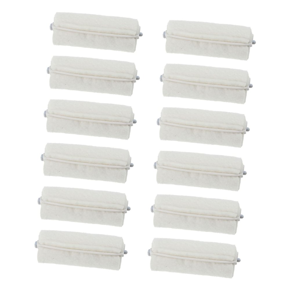 CALLARON Cotton Hair Rollers for Long Hair 10-Piece Heat-Resistant Perm Rods for Salon Use and Home Styling Soft and Flexible Heat Rollers