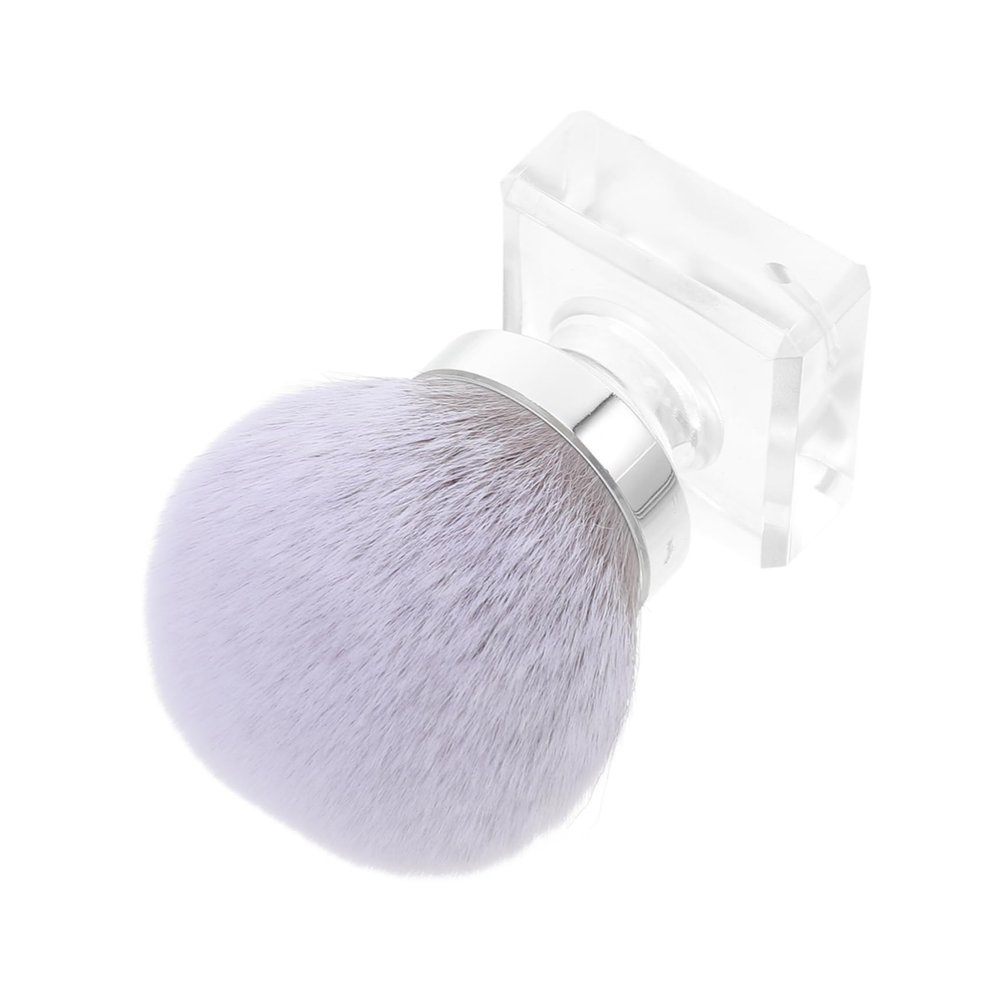 DECOMELODY Multi Use Makeup Brush Portable Fingernail Cleaner and Powder Brush for Nail Dust Cleaning Blush Application and Loose Powder Lightweight and Durable Design